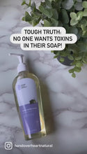 Load and play video in Gallery viewer, Pure Lavender & Pear Hand Soap 8oz